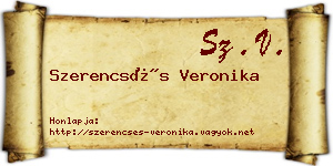 Szerencsés Veronika névjegykártya